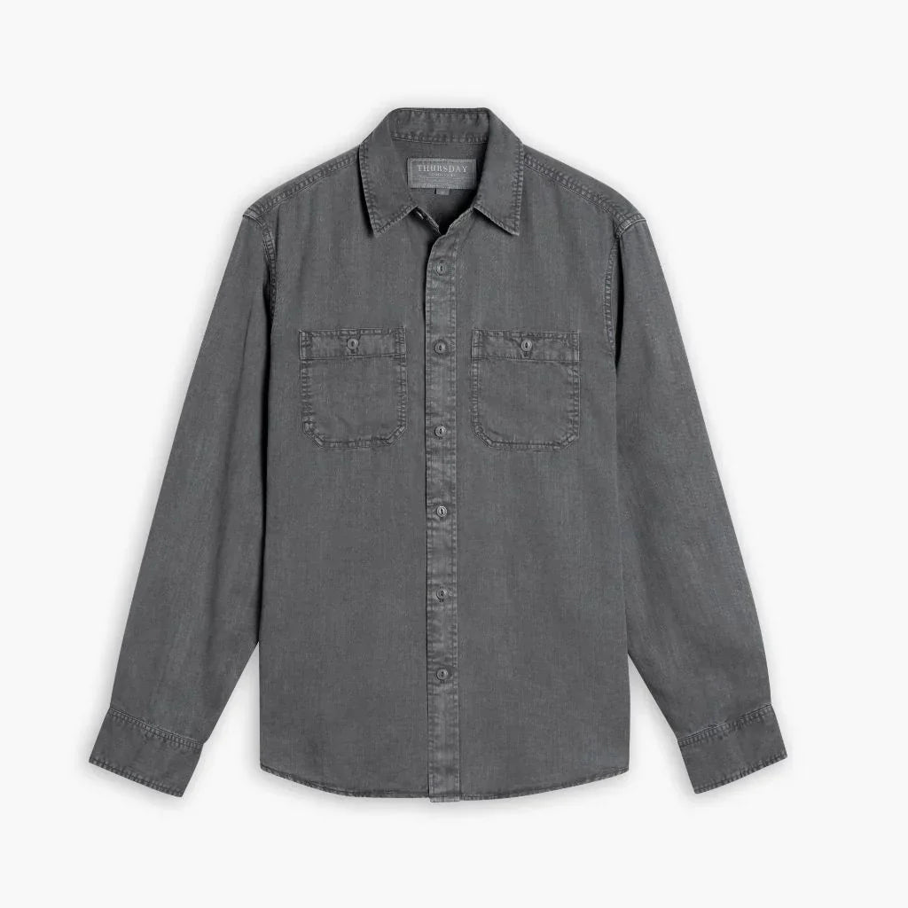 Chambray Workshirt | Charcoal
