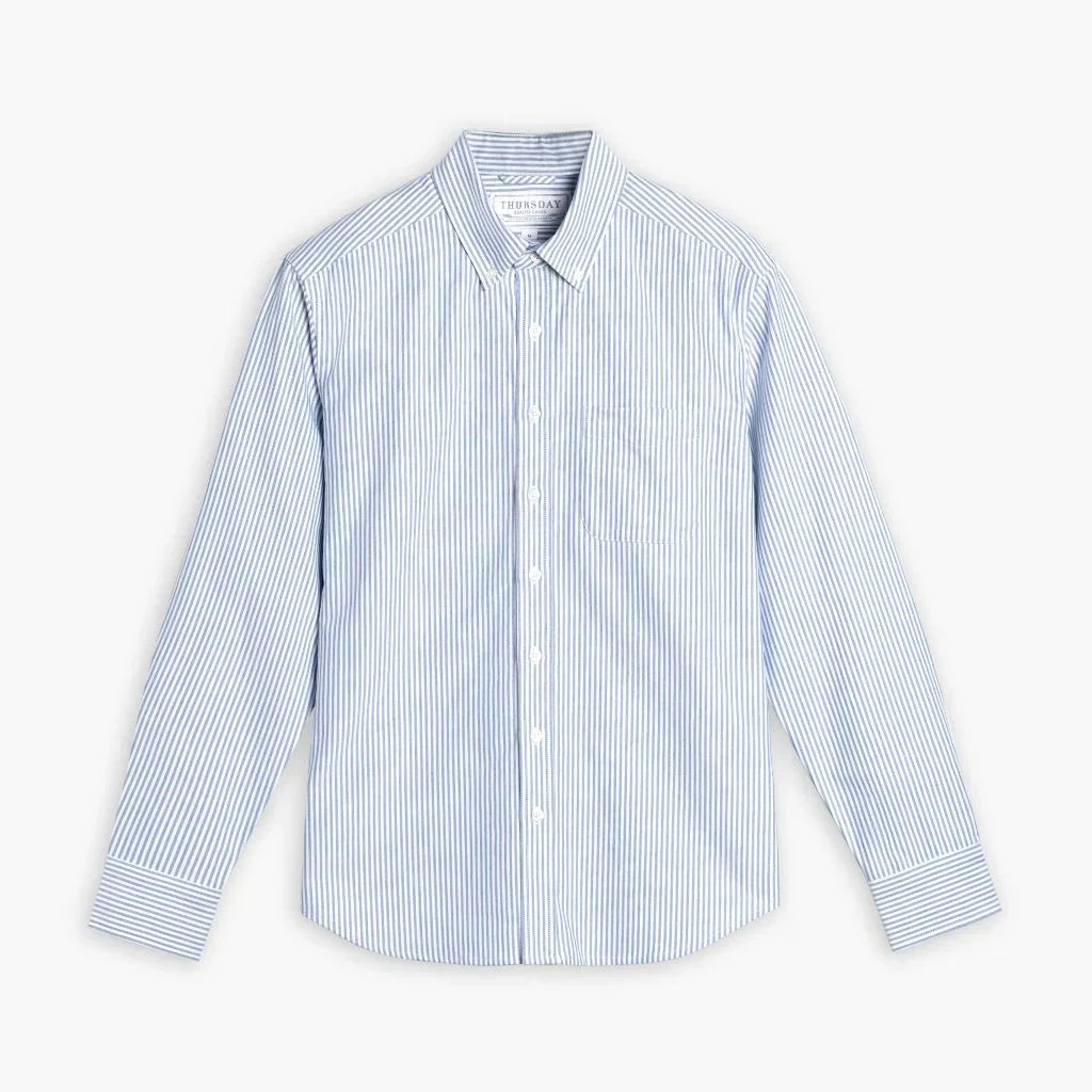 Oxford Shirt | White & Indigo