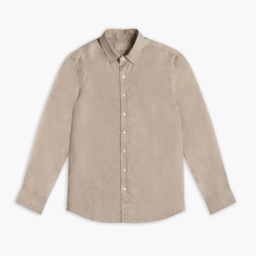 Linen Shirt | Taupe