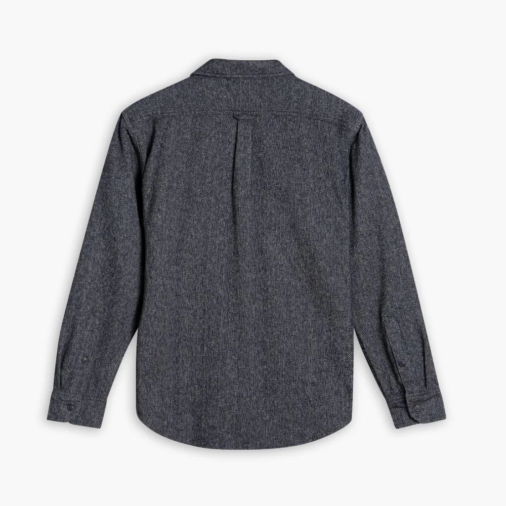 Summit Flannel Shirt | Blue Herringbone