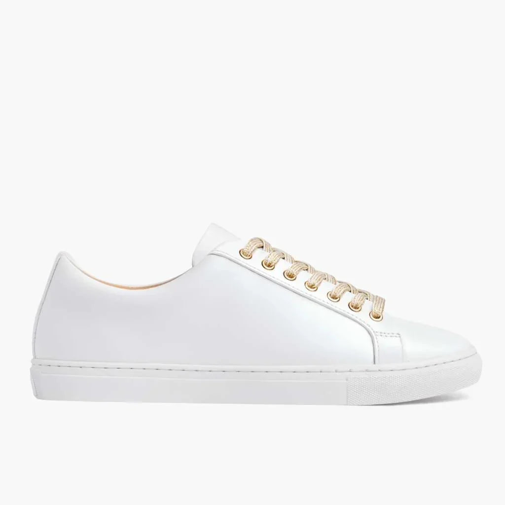 Women's Premier Low Top | White & Gold
