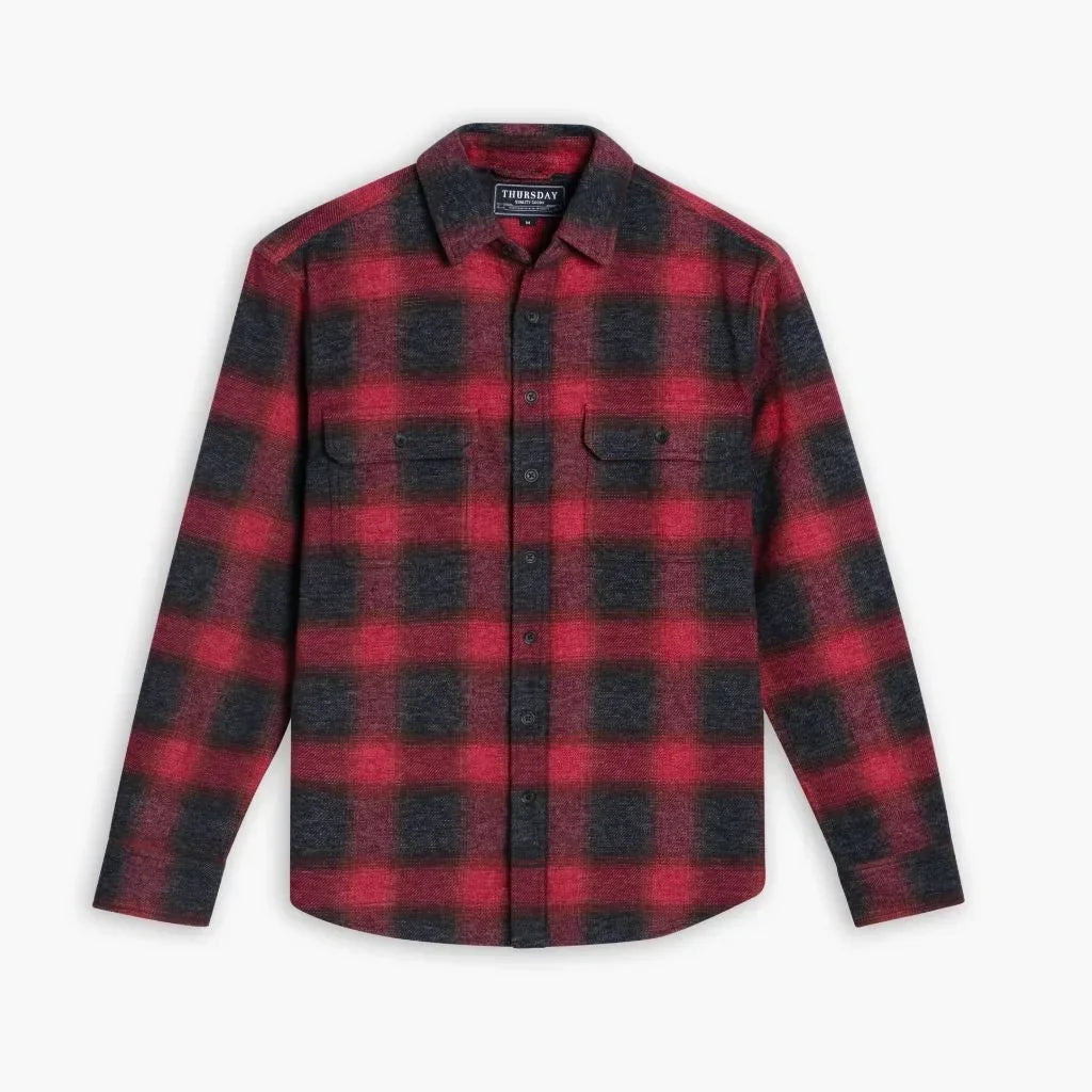 Summit Flannel Shirt | Red
