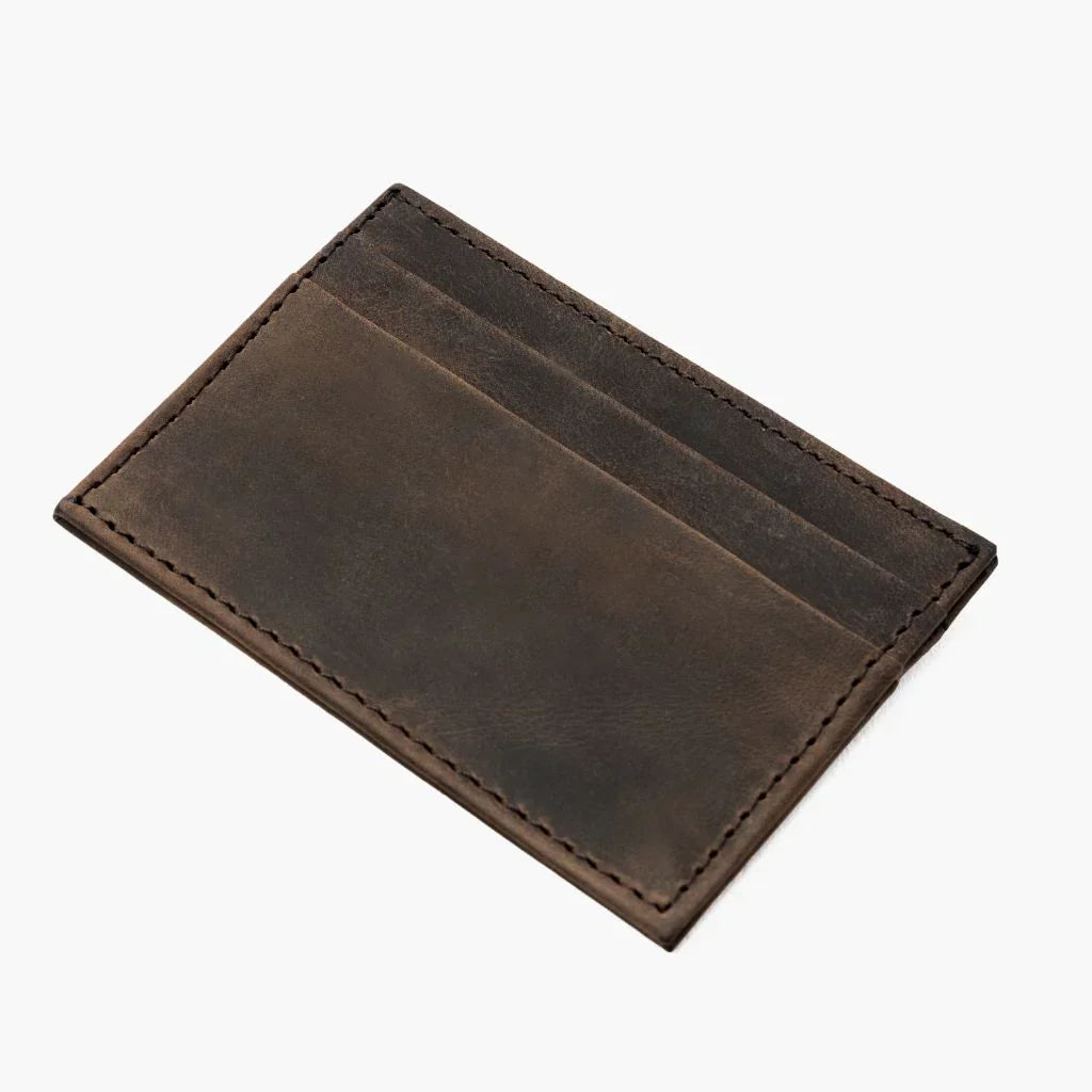 Leather Card Holder | Tobacco