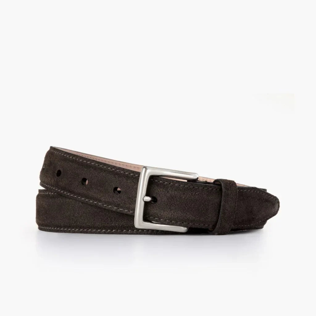 Women's Classic Leather Belt | Dark Olive Suede