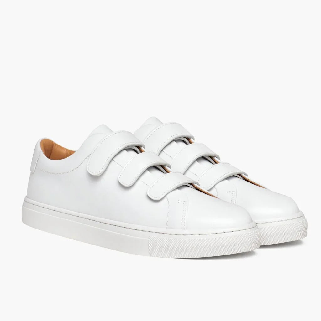 Women's Triple Strap Low Top | White