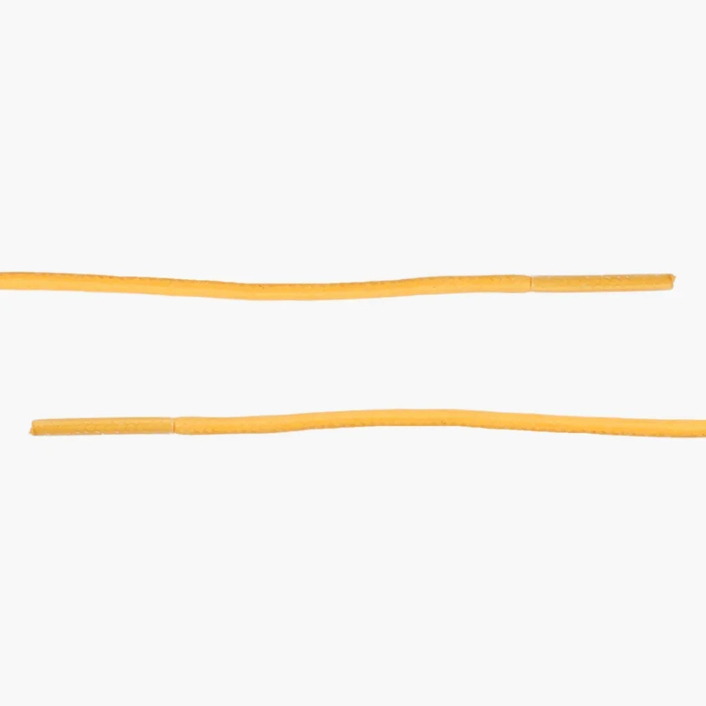 Round Waxed Cotton Laces | Yellow